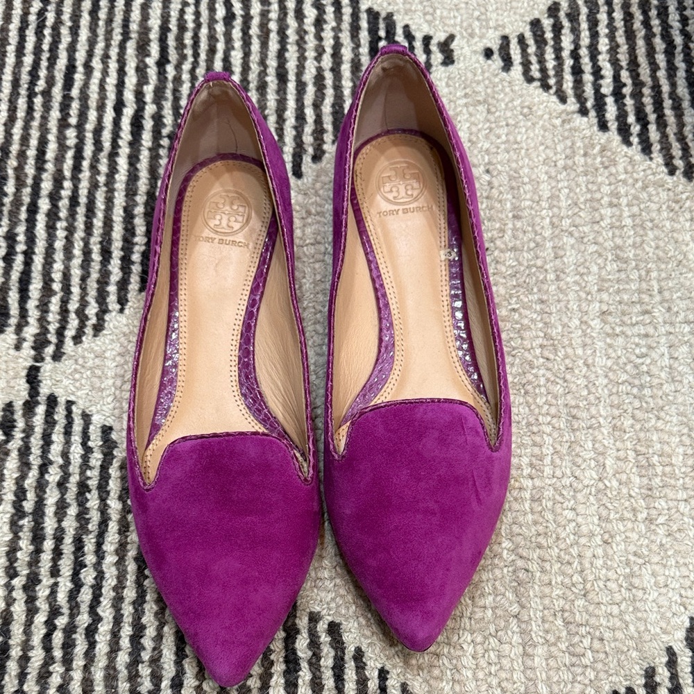 Tory Burch Women's Deep Pink Flats